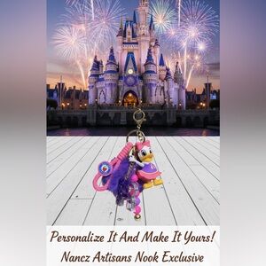 Nancz Artisan’s Nook Exclusive: “Daisy’s Purple Passion” Custom Luxury Keychain